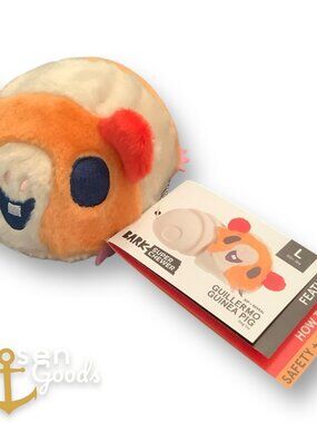 Bark Guillermo Guinea Pig Super Chewer Rip & Reveal Chunky Dog Toy NWT